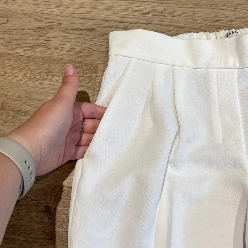 Babaton Cohen Cropped White Pants - Picture 4 of 13